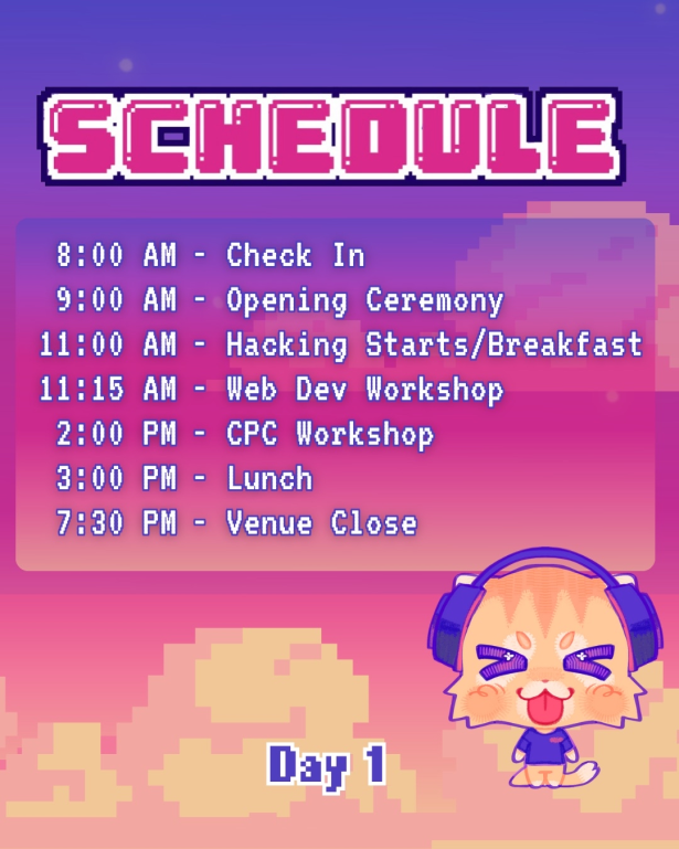 Day 1 Schedule